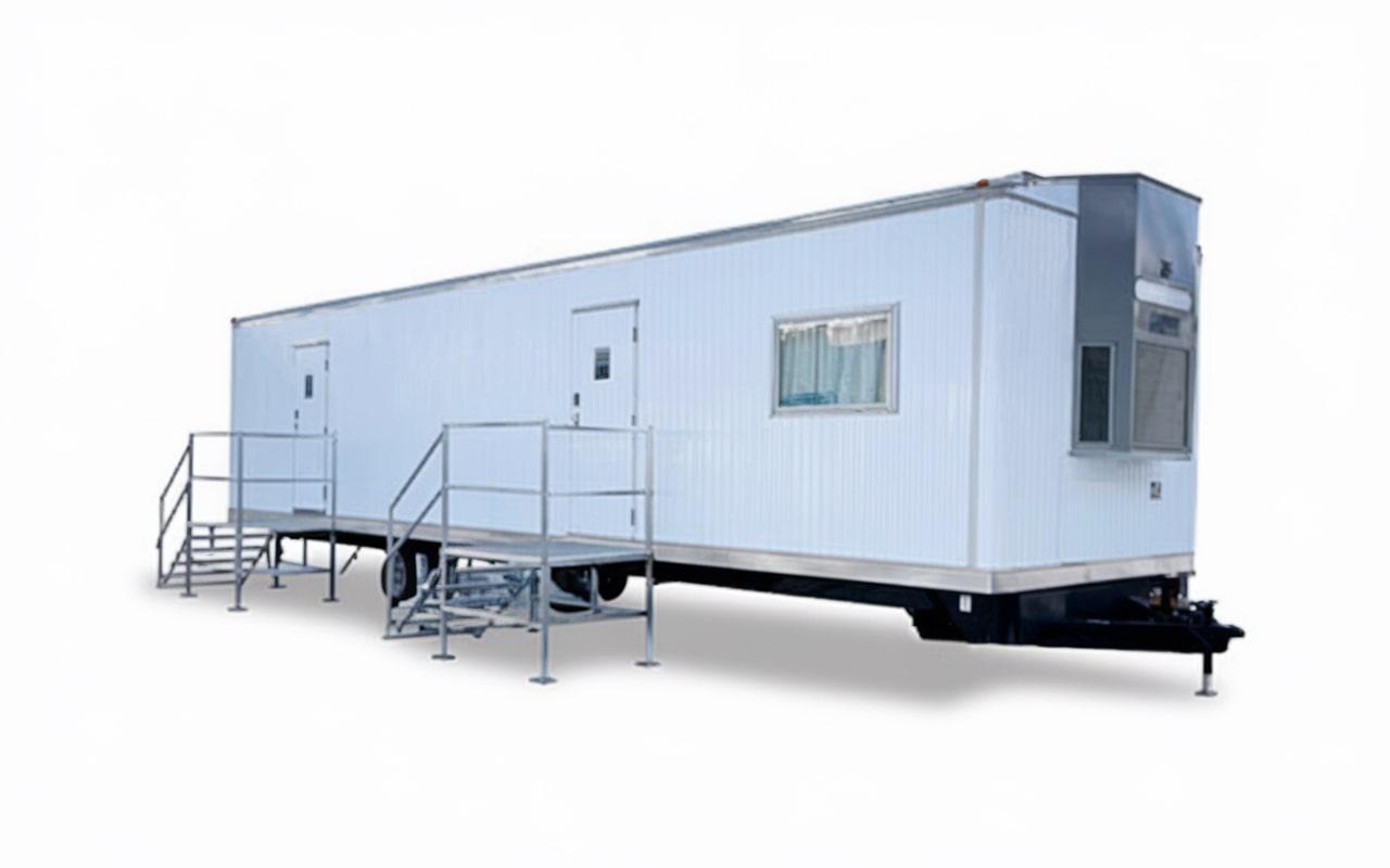 you can rent an office trailer for the duration of your project or as needed